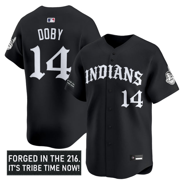 Men's Cleveland Indians 'Old English Edition' Vapor Premier Limited Jersey - All Stitched