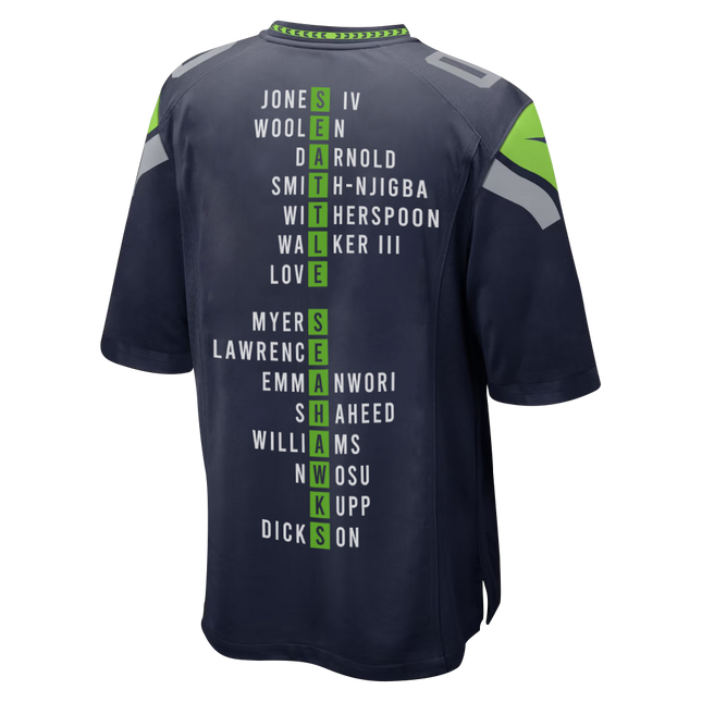 Super Bowl LX Champions Seattle Seahawks Stitched Jersey
