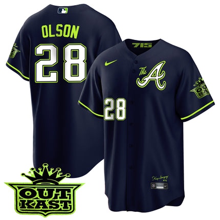 Men's Atlanta Braves Atliens The A Cool Base Jersey - All Stitched