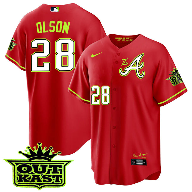 Men's Atlanta Braves Atliens The A Cool Base Jersey - All Stitched