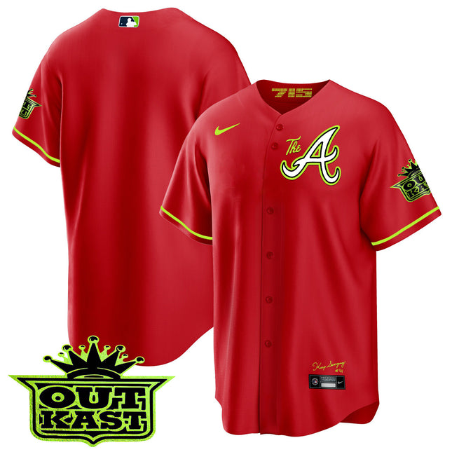 Men's Atlanta Braves Atliens The A Cool Base Jersey - All Stitched
