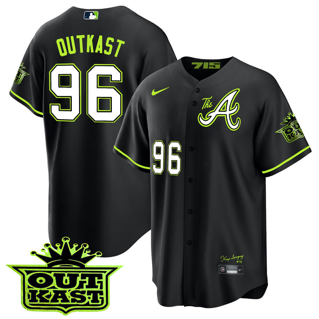 Men's Atlanta Braves Atliens The A Cool Base Jersey - All Stitched