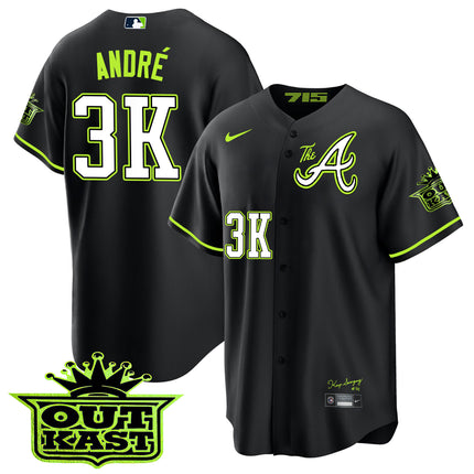 Men's Atlanta Braves Atliens The A Cool Base Jersey - All Stitched