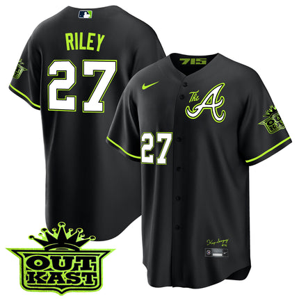 Men's Atlanta Braves Atliens The A Cool Base Jersey - All Stitched