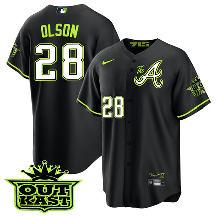 Men's Atlanta Braves Atliens The A Cool Base Jersey - All Stitched