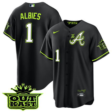 Men's Atlanta Braves Atliens The A Cool Base Jersey - All Stitched