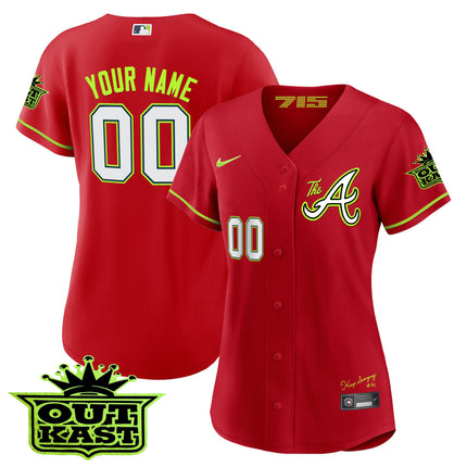 Atlanta Braves Atliens The A Baseball Custom Jersey - All Stitched