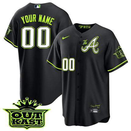 Atlanta Braves Atliens The A Baseball Custom Jersey - All Stitched