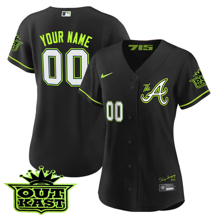 Atlanta Braves Atliens The A Baseball Custom Jersey - All Stitched