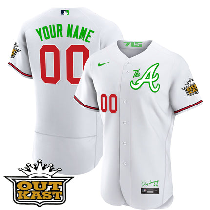 Atlanta Braves Atliens The A Baseball Custom Jersey - All Stitched