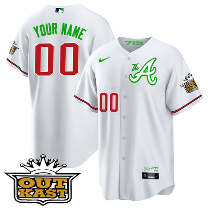 Atlanta Braves Atliens The A Baseball Custom Jersey - All Stitched