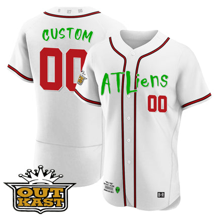 Atlanta Braves Atliens Flex Base Custom Jersey - All Stitched