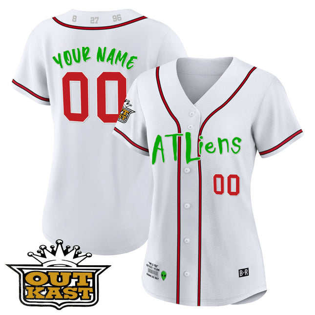 Atlanta Braves Atliens Flex Base Custom Jersey - All Stitched