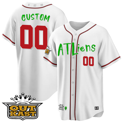 Atlanta Braves Atliens Cool Base Custom Jersey - All Stitched
