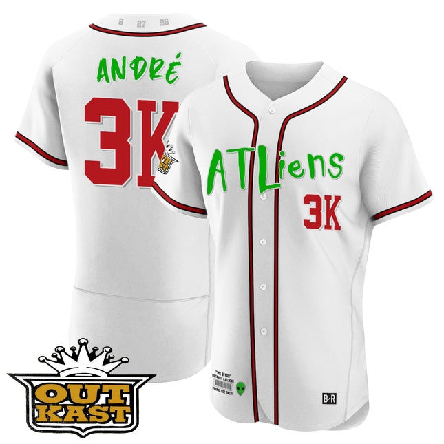 Men's Atlanta Braves Atliens Flex Base Jersey - All Stitched