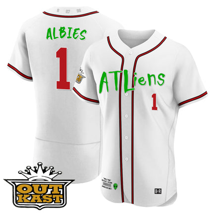Men's Atlanta Braves Atliens Flex Base Jersey - All Stitched