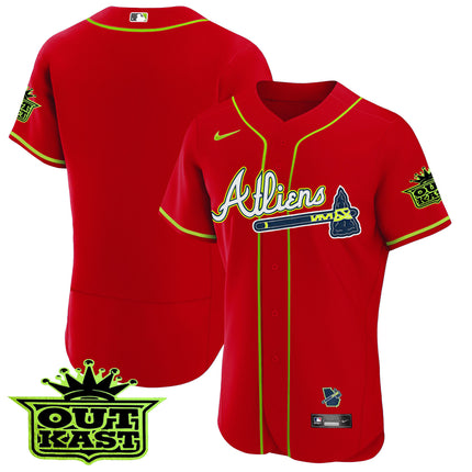 Men's Atlanta Braves Atliens Flex Base Jersey - All Stitched