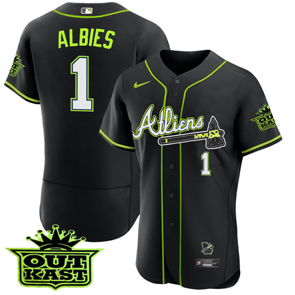 Men's Atlanta Braves Atliens Flex Base Jersey - All Stitched