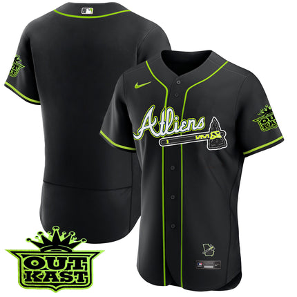 Men's Atlanta Braves Atliens Flex Base Jersey - All Stitched