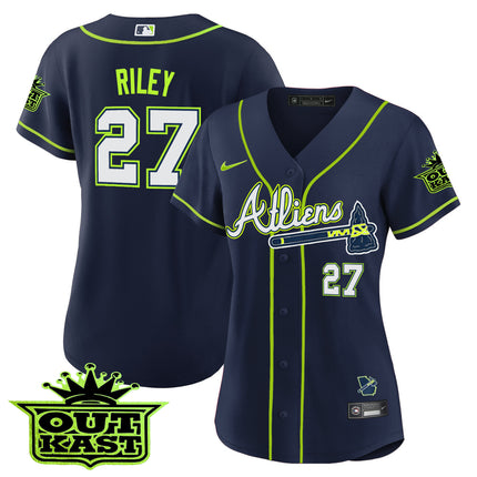 Women's Atlanta Braves Atliens Jersey - All Stitched