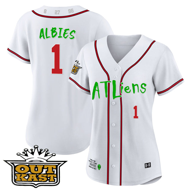 Women's Atlanta Braves Atliens Jersey - All Stitched
