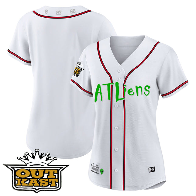 Women's Atlanta Braves Atliens Jersey - All Stitched