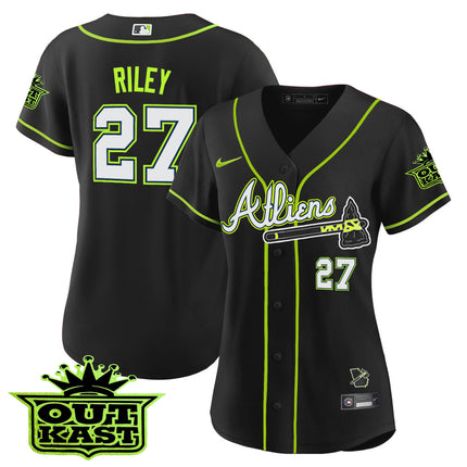 Women's Atlanta Braves Atliens Jersey - All Stitched