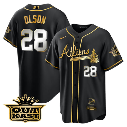 Men's Atlanta Braves Atliens Cool Base Jersey V2 - All Stitched