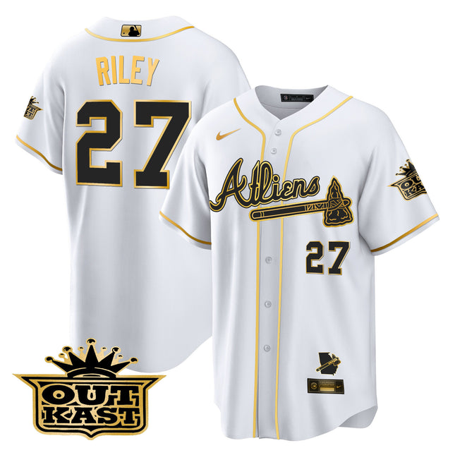 Men's Atlanta Braves Atliens Cool Base Jersey V2 - All Stitched