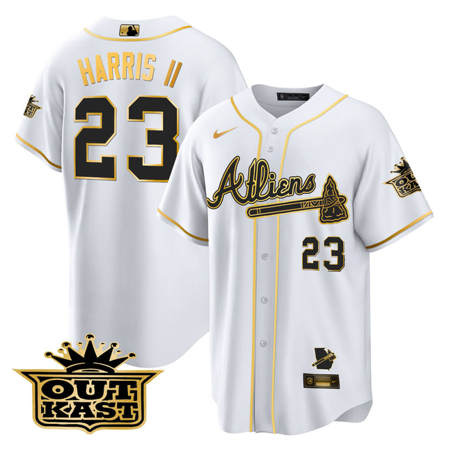 Men's Atlanta Braves Atliens Cool Base Jersey V2 - All Stitched