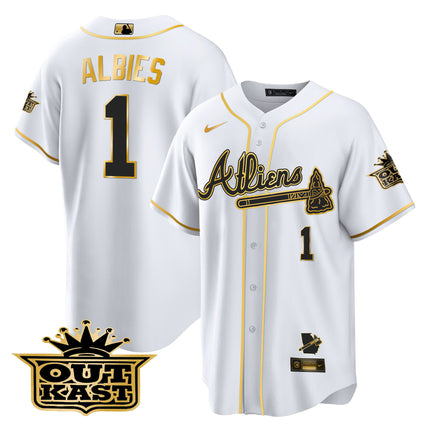 Men's Atlanta Braves Atliens Cool Base Jersey V2 - All Stitched