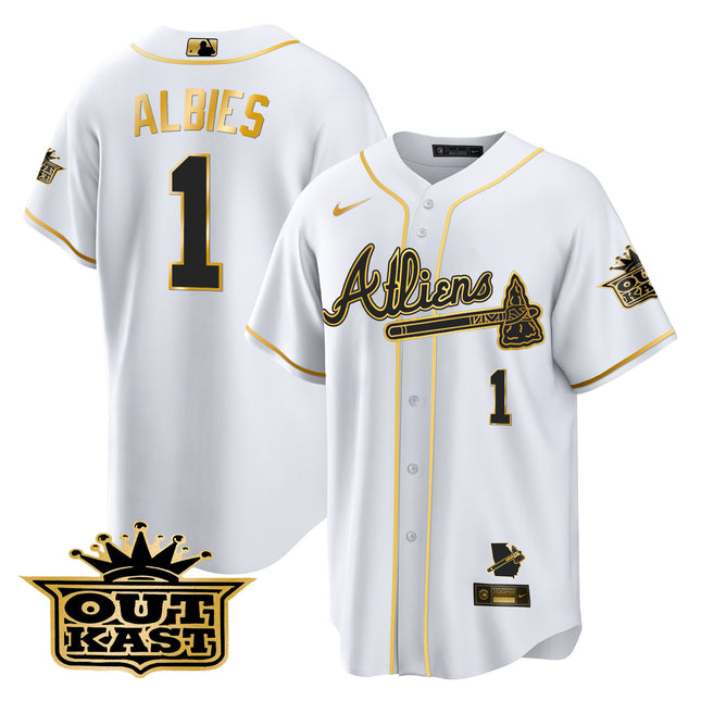 Men's Atlanta Braves Atliens Cool Base Jersey V2 - All Stitched