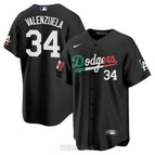 Fernando Valenzuela / Black Mexico Flag / S