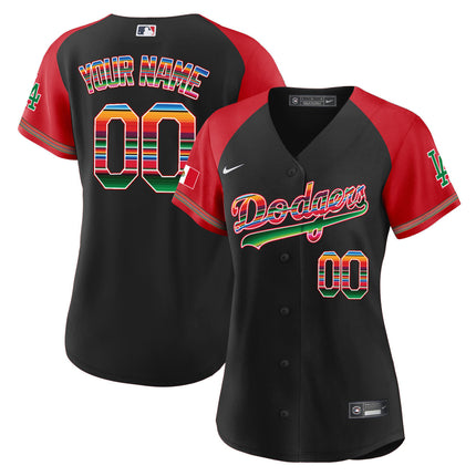 Dodgers Mexico Alternate Cool Base Custom Jersey - All Stitched