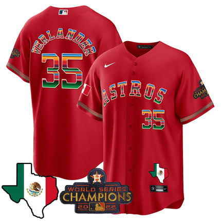 Men's Astros Mexico Texas Map Cool Base Jersey - All Stitched