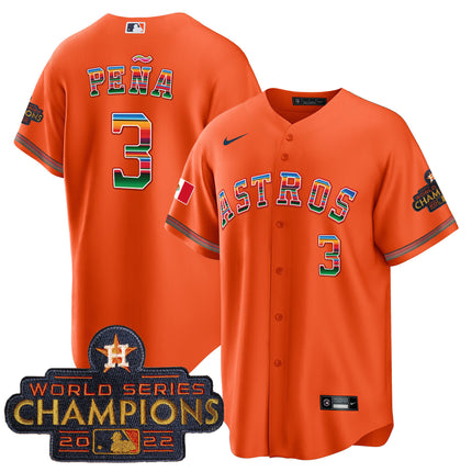 Men's Astros Mexico Cool Base Limited Jersey - All Stitched