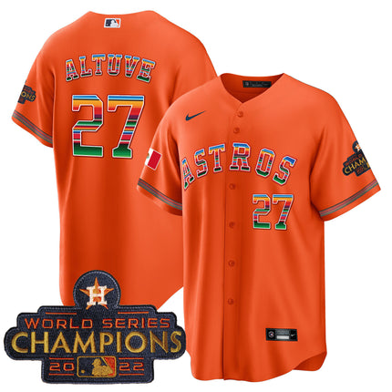 Men's Astros Mexico Cool Base Limited Jersey - All Stitched