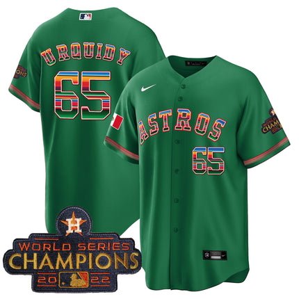 Men's Astros Mexico Cool Base Limited Jersey - All Stitched