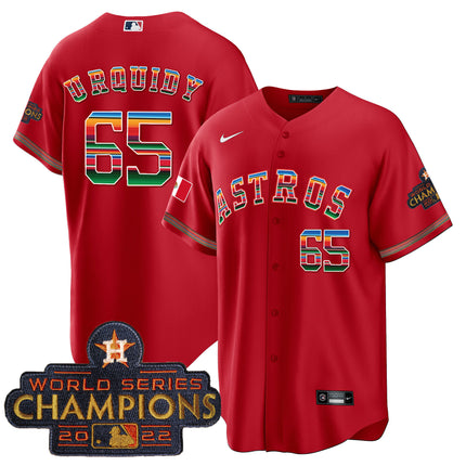 Men's Astros Mexico Cool Base Limited Jersey - All Stitched