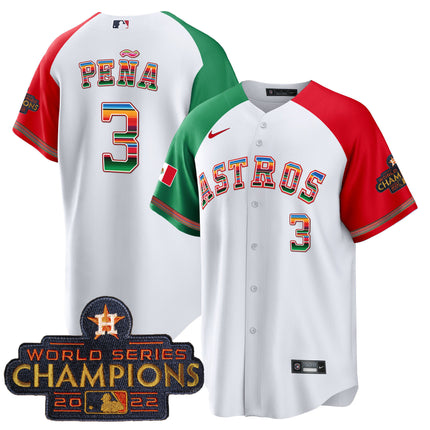 Men's Astros Mexico Cool Base Limited Jersey - All Stitched