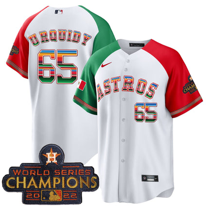 Men's Astros Mexico Cool Base Limited Jersey - All Stitched