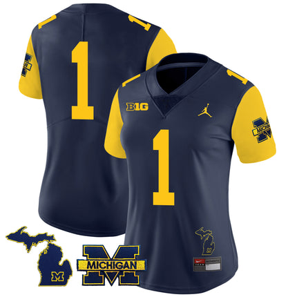 Women's Michigan Wolverines 2023 Special Jersey - All Stitched