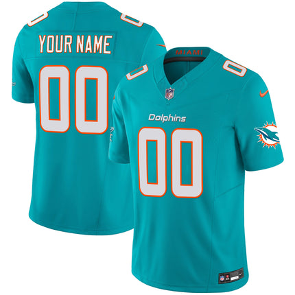 Dolphins Vapor Limited Custom Jersey - All Stitched