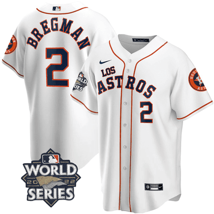 Men's Houston Astros - “Los Astros” Hispanic Heritage World Series Patch Jersey – All Stitched
