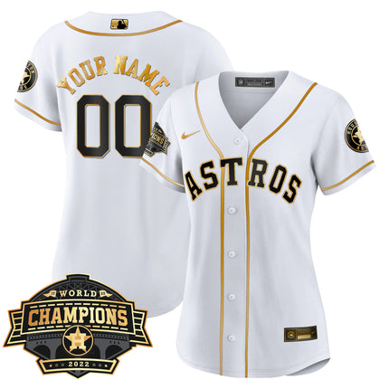 Houston Astros 2022 Champions Limited Custom Name And Number Jersey - All Stitched