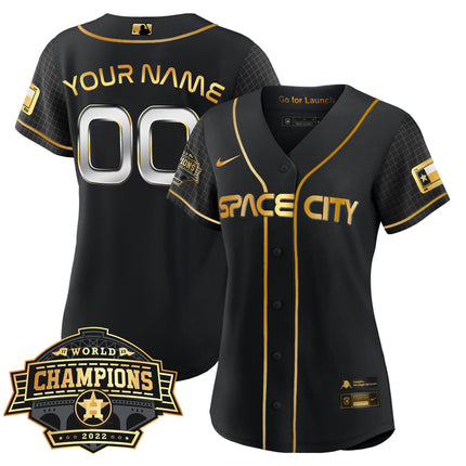 Houston Astros 2022 Champions Limited Custom Name And Number Jersey - All Stitched