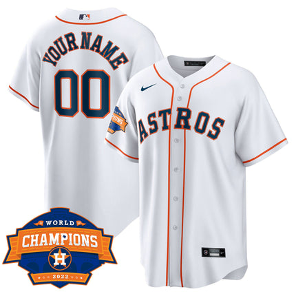Houston Astros 2022 Champions Limited Custom Name And Number Jersey - All Stitched