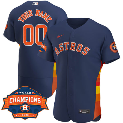 Houston Astros 2022 Champions Limited Custom Name And Number Jersey - All Stitched
