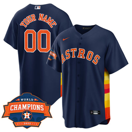 Houston Astros 2022 Champions Limited Custom Name And Number Jersey - All Stitched