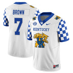 Barion Brown - 7 / White Checkerboard / S